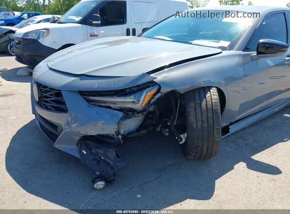 19UUB6F58RA002041 2024 ACURA TLX Gray წინა ხედი