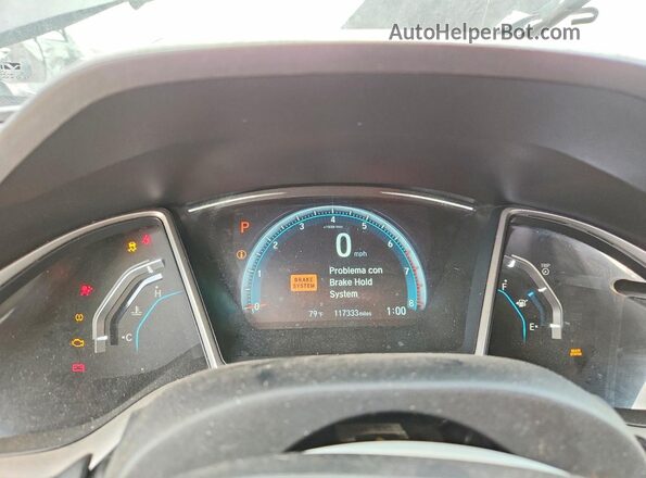 19XFC1F30GE019822 2016 HONDA CIVIC Black Вид щитка приладів