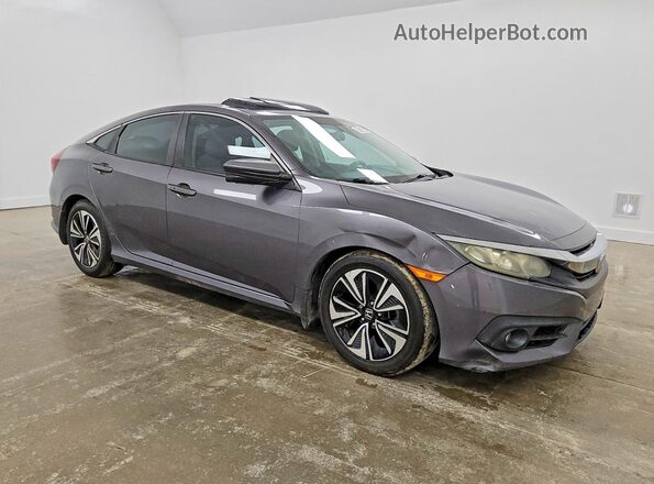 19XFC1F30GE021960 2016 HONDA CIVIC Gray Przód prawy