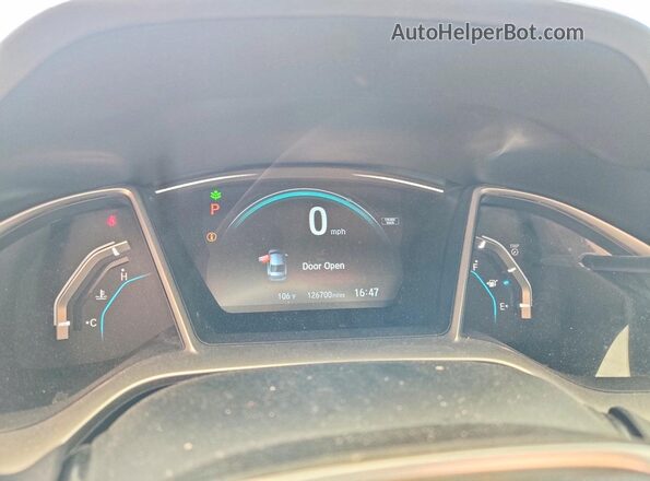 19XFC1F30GE218577 2016 HONDA CIVIC Silver Vista del cuadro de instrumentos