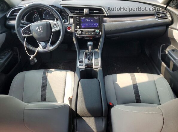 19XFC1F30KE001345 2019 HONDA CIVIC Blue წინა პანელის ხედი