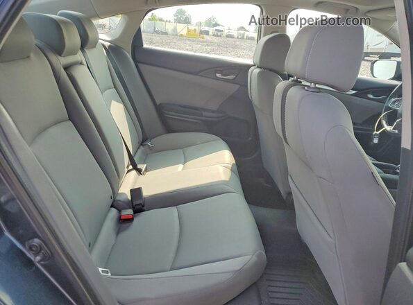 19XFC1F30KE001345 2019 HONDA CIVIC Blue უკანა სავარძლების ხედი