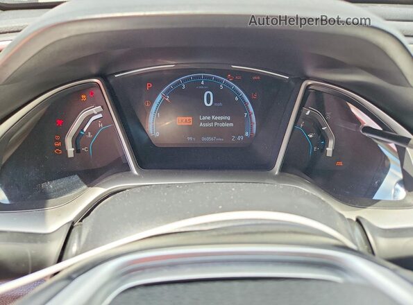 19XFC1F30ME002594 2021 HONDA CIVIC Gray Vista del cuadro de instrumentos