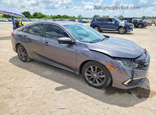 19XFC1F30ME002594 2021 HONDA CIVIC Gray Delantero derecho
