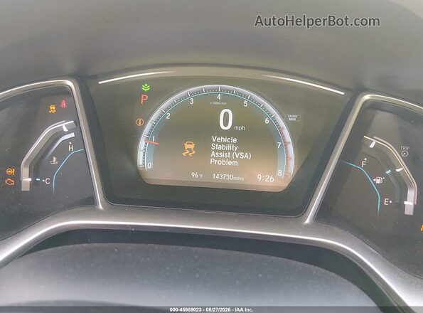 19XFC1F31GE041439 2016 HONDA CIVIC Black Vista de los asientos traseros