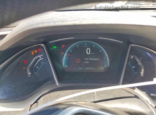 19XFC1F31HE014159 2017 HONDA CIVIC Gray Вид щитка приладів