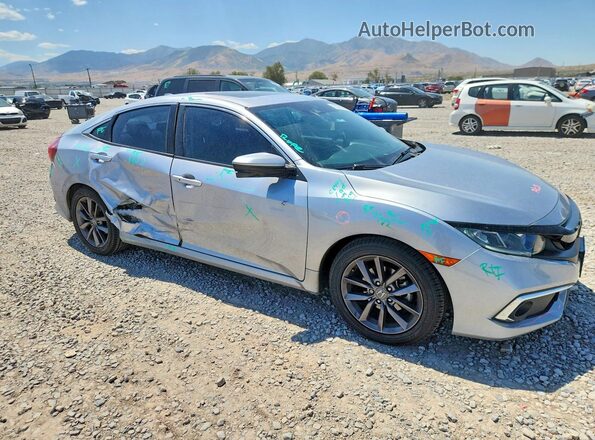 19XFC1F31KE016596 2019 HONDA CIVIC Серебряный Передняя правая четверть
