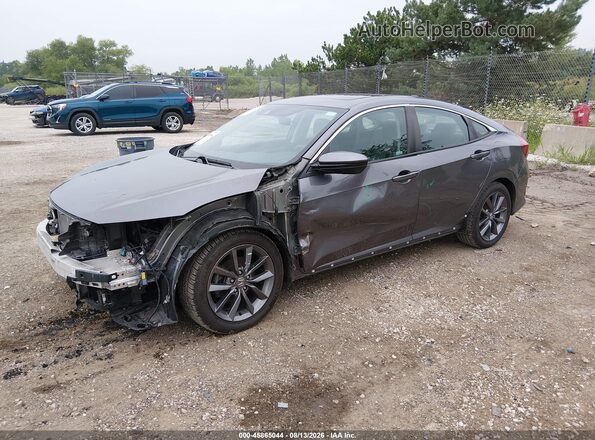19XFC1F31ME001552 2021 HONDA CIVIC Gray Przód lewy