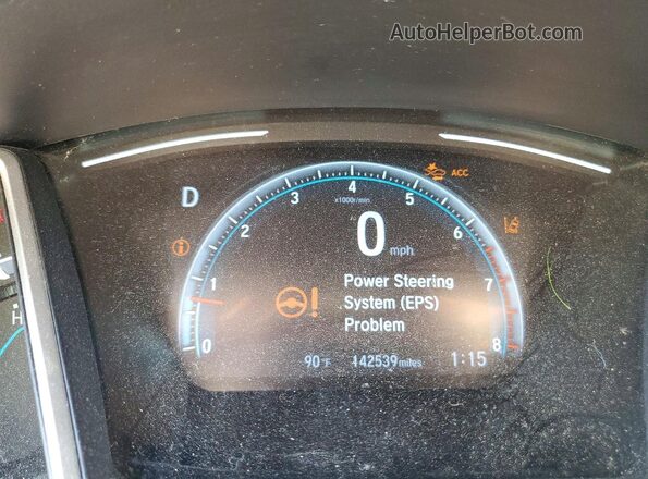 19XFC1F31ME008792 2021 HONDA CIVIC Charcoal Instrument cluster view