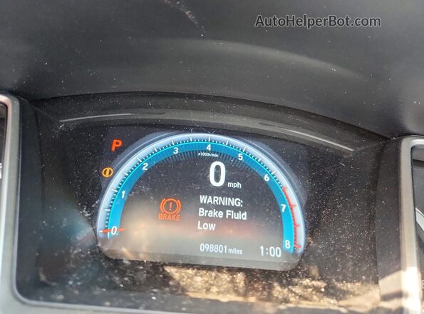 19XFC1F32GE223781 2016 HONDA CIVIC Black Widok zestawu wskaźników