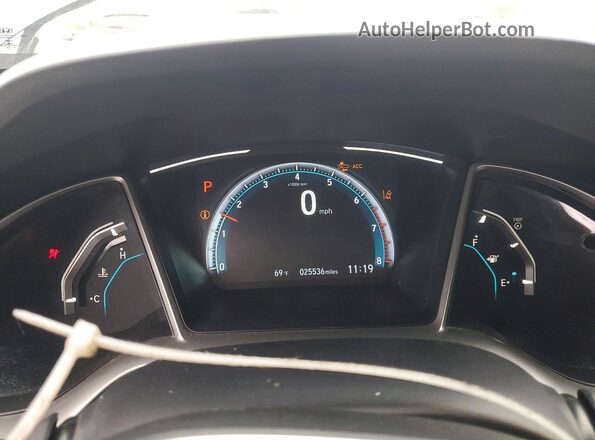 19XFC1F32ME013564 2021 HONDA CIVIC Blue Вид щитка приладів