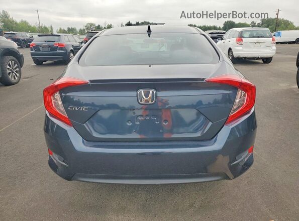 19XFC1F32ME013564 2021 HONDA CIVIC Blue Вид ззаду