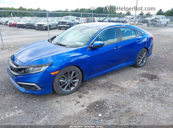 19XFC1F32ME209178 2021 HONDA CIVIC Blue წინა მარცხენა ხედი სამი მეოთხედიდან