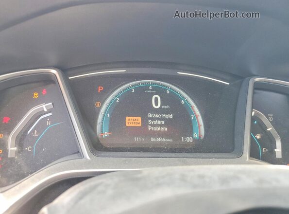 19XFC1F33HE209115 2017 HONDA CIVIC Black Instrument cluster view