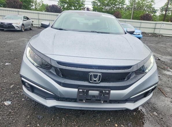 19XFC1F33KE210482 2019 HONDA CIVIC Серебряный Вид спереди