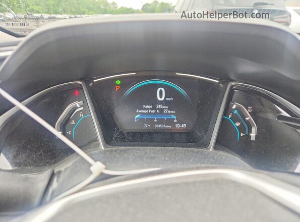 19XFC1F33KE210482 2019 HONDA CIVIC Серебряный Вид щитка приборов