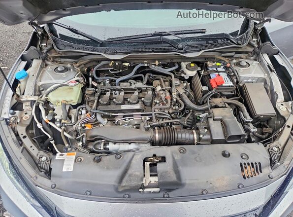 19XFC1F33KE210482 2019 HONDA CIVIC Серебряный Вид задней части салона