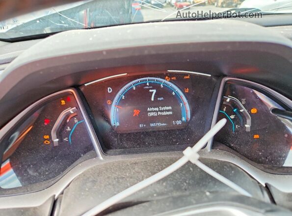 19XFC1F33LE002216 2020 HONDA CIVIC Black ხელსაწყოთა პანელის ხედი