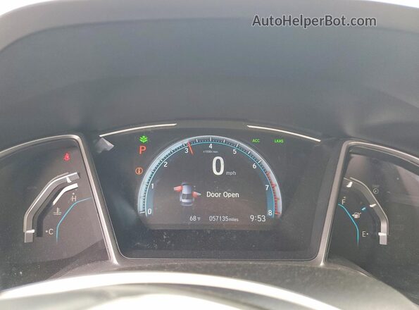 19XFC1F33LE203548 2020 HONDA CIVIC Silver Instrument cluster view