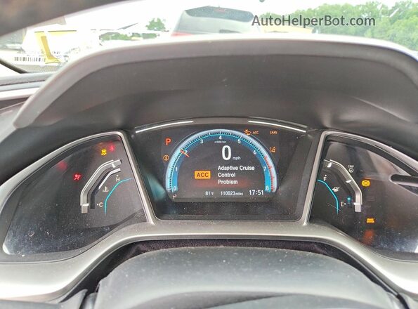 19XFC1F33LE207275 2020 HONDA CIVIC White Vista del cuadro de instrumentos