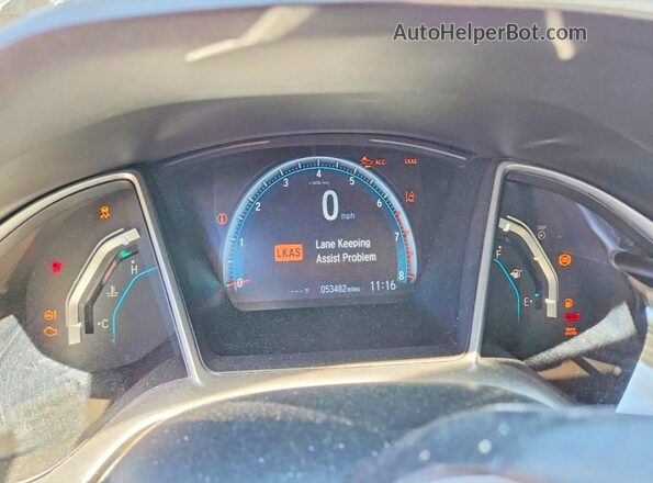 19XFC1F33LE220947 2020 HONDA CIVIC Gray ხელსაწყოთა პანელის ხედი