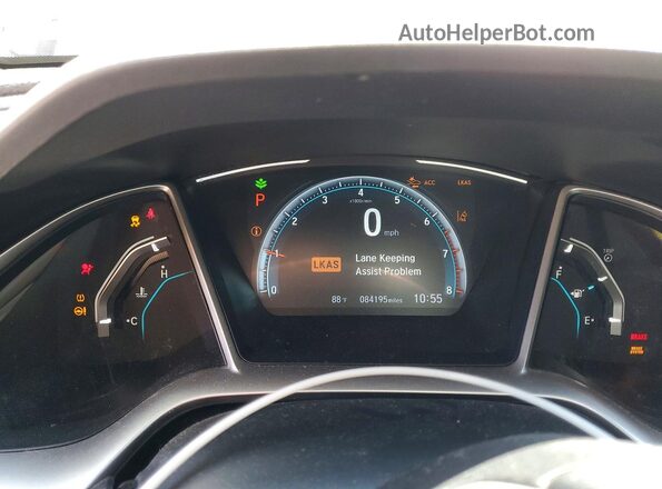 19XFC1F33ME004193 2021 HONDA CIVIC White Вид щитка приладів
