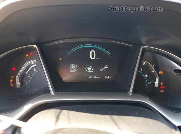 19XFC1F34GE208182 2016 HONDA CIVIC Black Սարքավորումների վահանակի տեսք