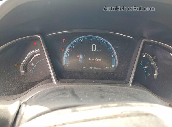 19XFC1F34GE219599 2016 HONDA CIVIC Black Вид щитка приладів