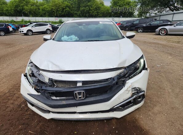 19XFC1F34KE013093 2019 HONDA CIVIC White Widok z przodu