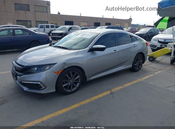 19XFC1F34LE203977 2020 HONDA CIVIC Gray Առջևի ձախ երեք քառորդ տեսարան