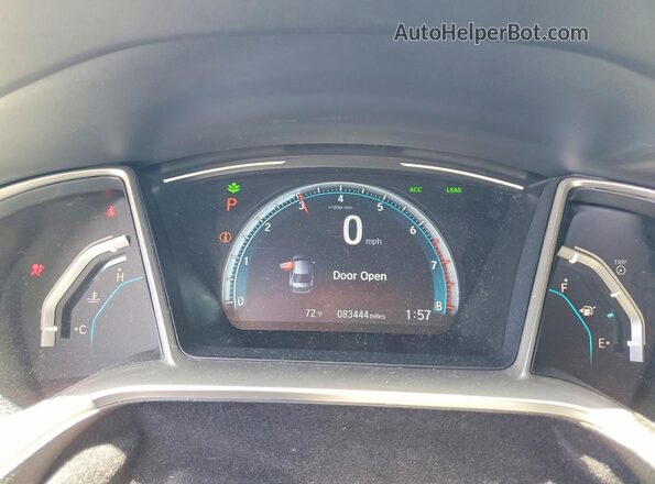 19XFC1F34LE217703 2020 HONDA CIVIC Black Вид щитка приладів