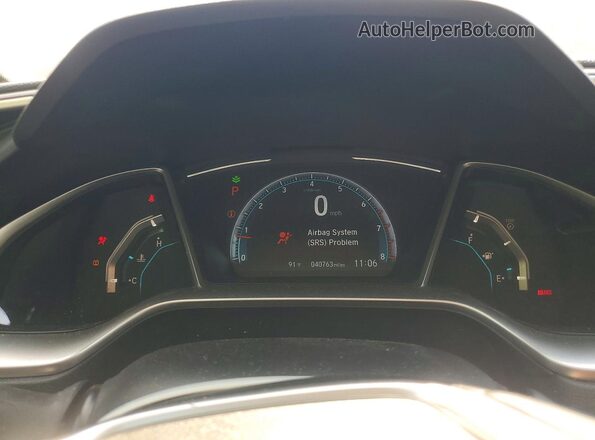 19XFC1F34ME012397 2021 HONDA CIVIC White Вид щитка приладів