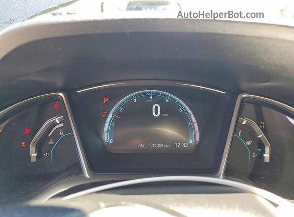 19XFC1F35GE020660 2016 HONDA CIVIC Charcoal Սարքավորումների վահանակի տեսք