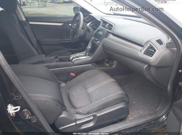 19XFC1F35GE037409 2016 HONDA CIVIC Black Widok wnętrza z przodu