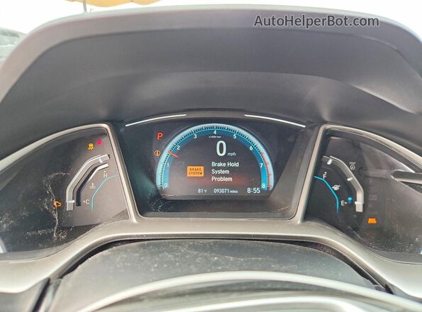 19XFC1F35HE012947 2017 HONDA CIVIC White Вид щитка приладів