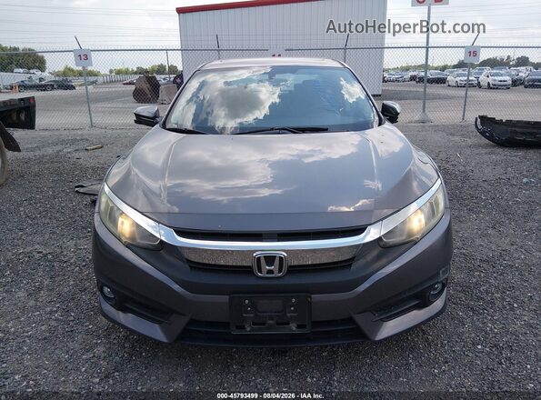 19XFC1F35HE032017 2017 HONDA CIVIC Gray Widok zestawu wskaźników