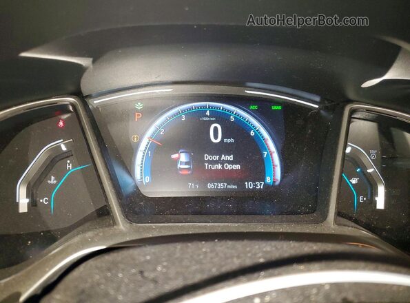 19XFC1F35KE216462 2019 HONDA CIVIC Blue Вид щитка приладів