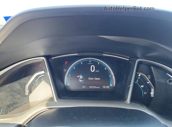 19XFC1F35ME201625 2021 HONDA CIVIC White Вид щитка приладів