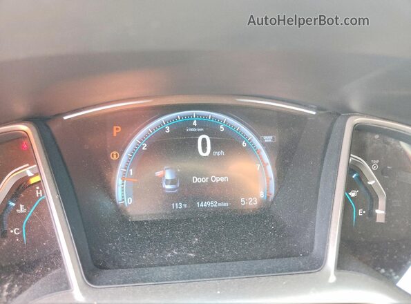 19XFC1F36GE000563 2016 HONDA CIVIC Gray Widok zestawu wskaźników