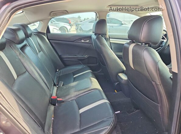 19XFC1F36GE000563 2016 HONDA CIVIC Gray Widok tylnych siedzeń