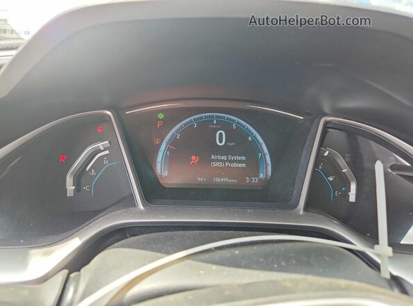 19XFC1F36GE016570 2016 HONDA CIVIC Gray ხელსაწყოთა პანელის ხედი