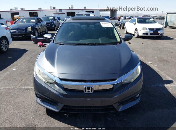 19XFC1F36GE040643 2016 HONDA CIVIC Gray Widok wnętrza z tyłu