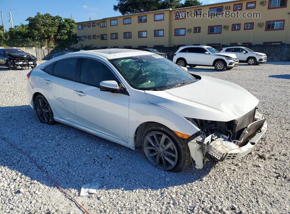 19XFC1F36KE002001 2019 HONDA CIVIC White Delantero derecho