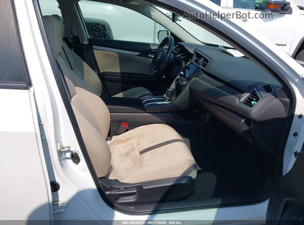 19XFC1F36LE014991 2020 HONDA CIVIC Белый Вид салона спереди