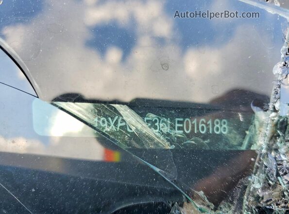 19XFC1F36LE016188 2020 HONDA CIVIC Blue ძრავის განყოფილების ხედი