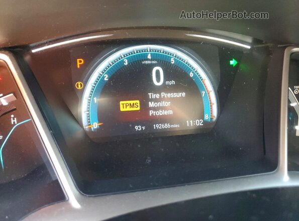 19XFC1F37GE008882 2016 HONDA CIVIC Silver Instrument cluster view