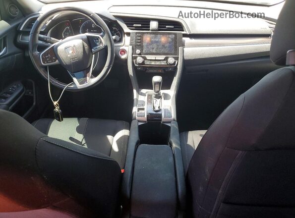 19XFC1F37KE203518 2019 HONDA CIVIC White Vista del salpicadero