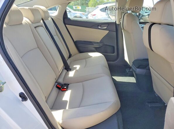 19XFC1F37KE207164 2019 HONDA CIVIC Белый Вид задних сидений