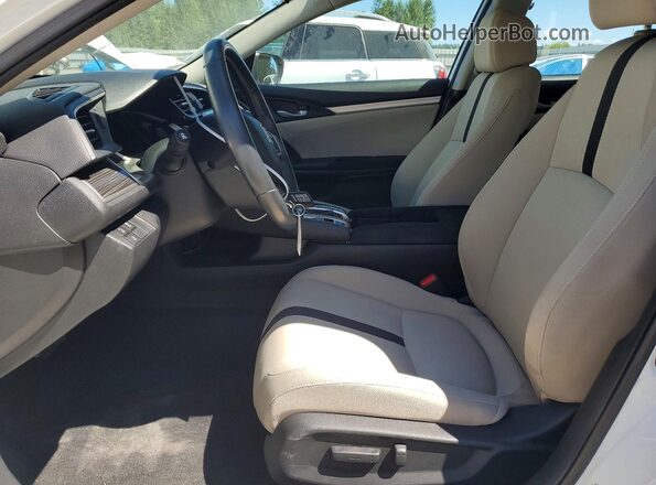 19XFC1F37KE207164 2019 HONDA CIVIC Белый Вид салона спереди