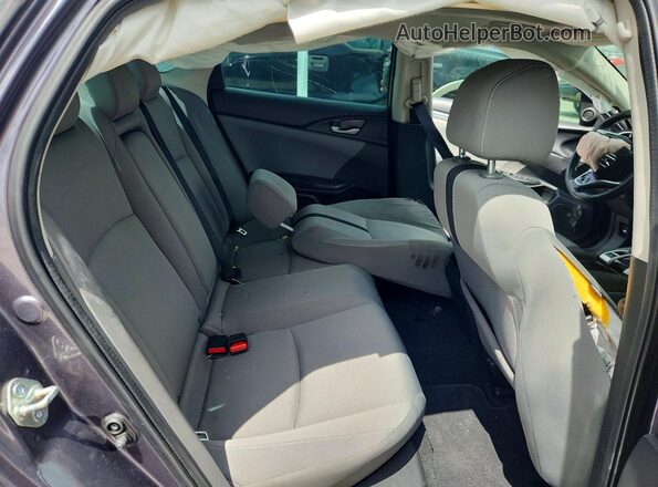 19XFC1F37LE022212 2020 HONDA CIVIC Gray უკანა სავარძლების ხედი